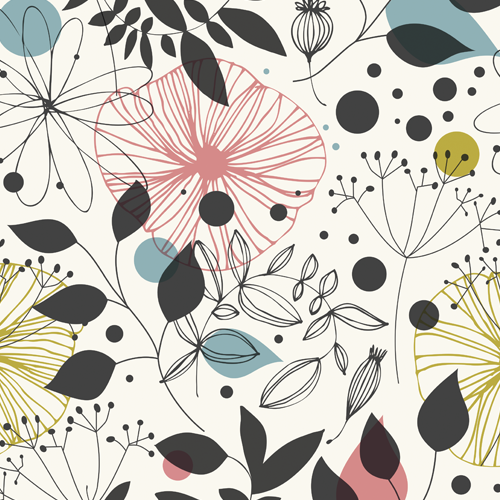 Adesivo Papel de Parede - Floral Abstrato-1